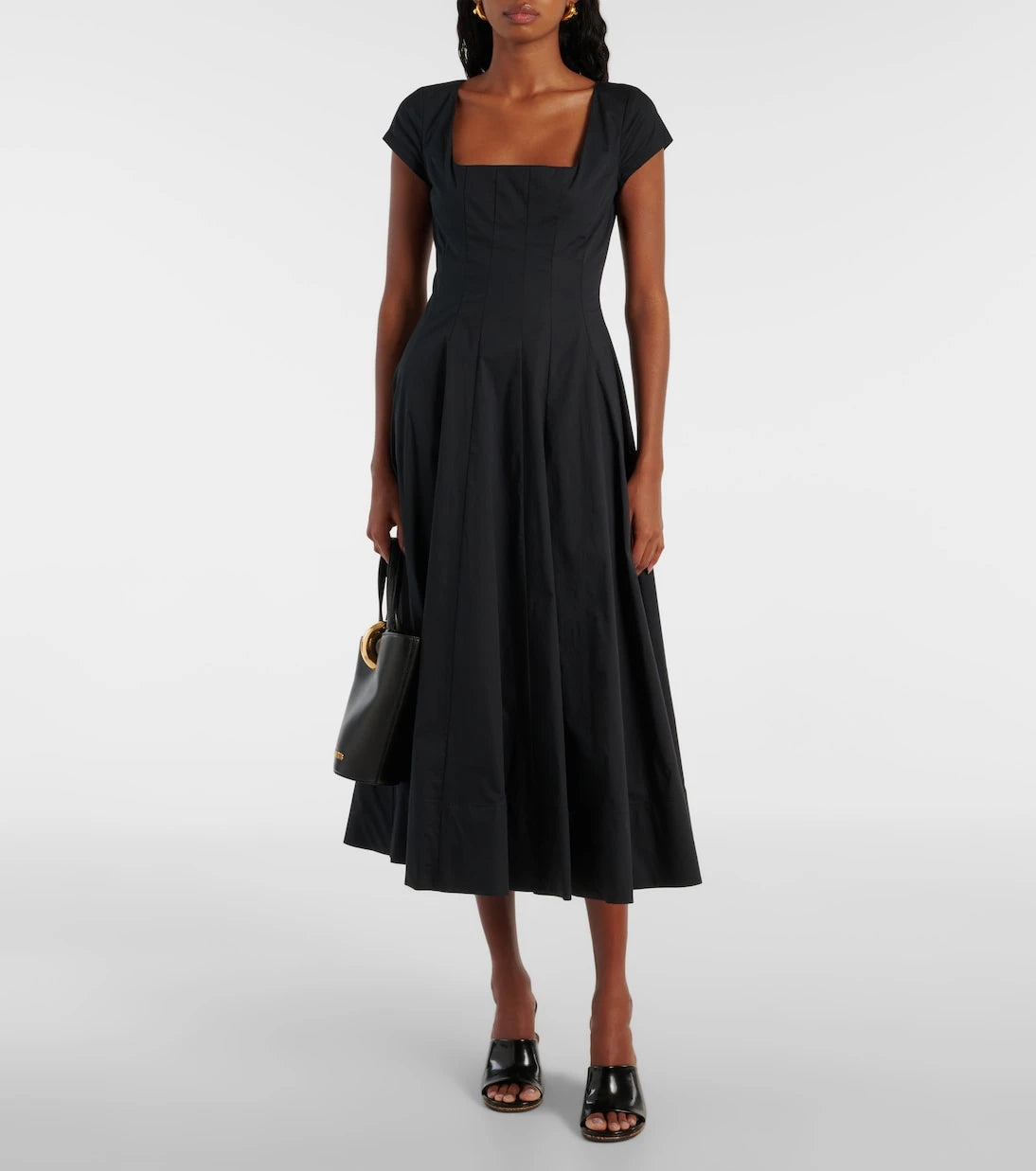 Staud - Cotton poplin midi dress