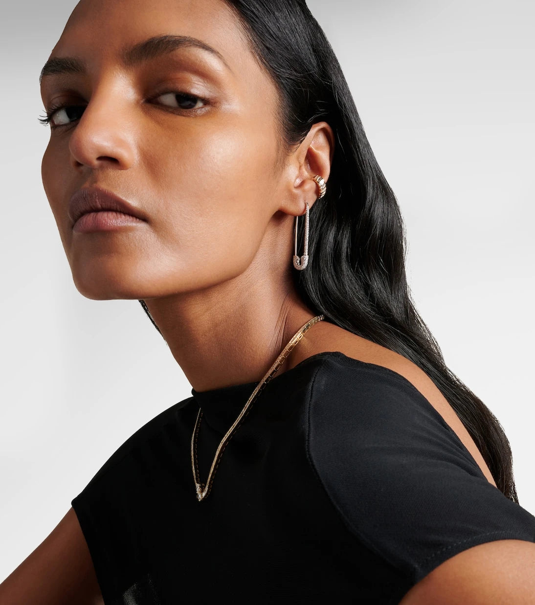 Anita Ko - Zoe 18kt gold ear cuff with diamonds