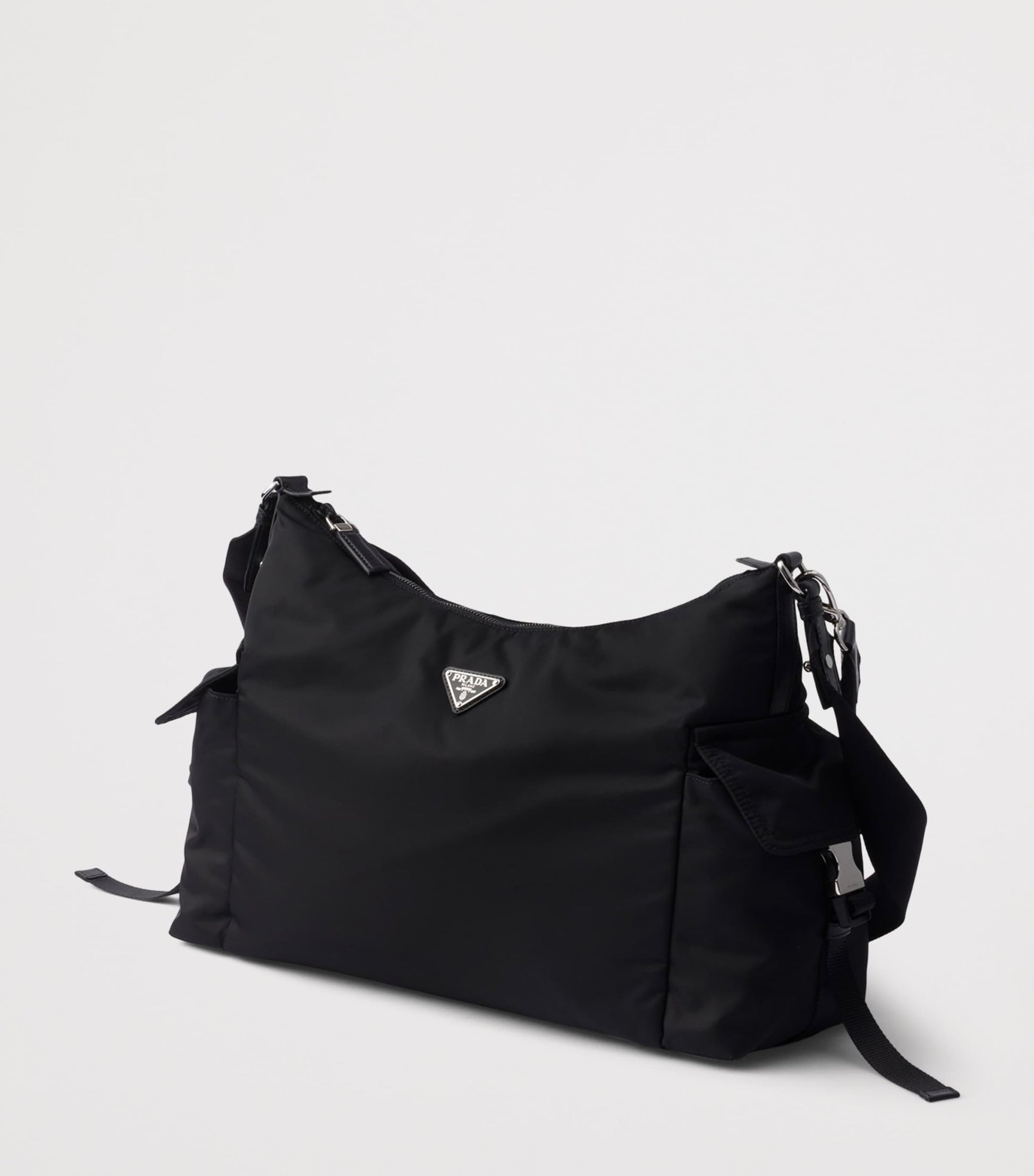 Prada Re-Nylon Leather-Trim Explore Messenger Bag