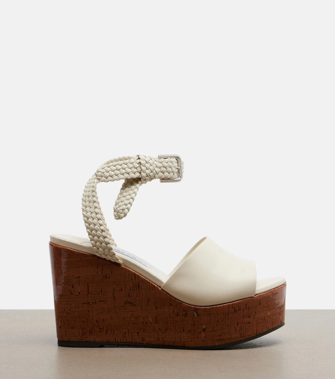 Jimmy Choo - Jory leather wedge sandals