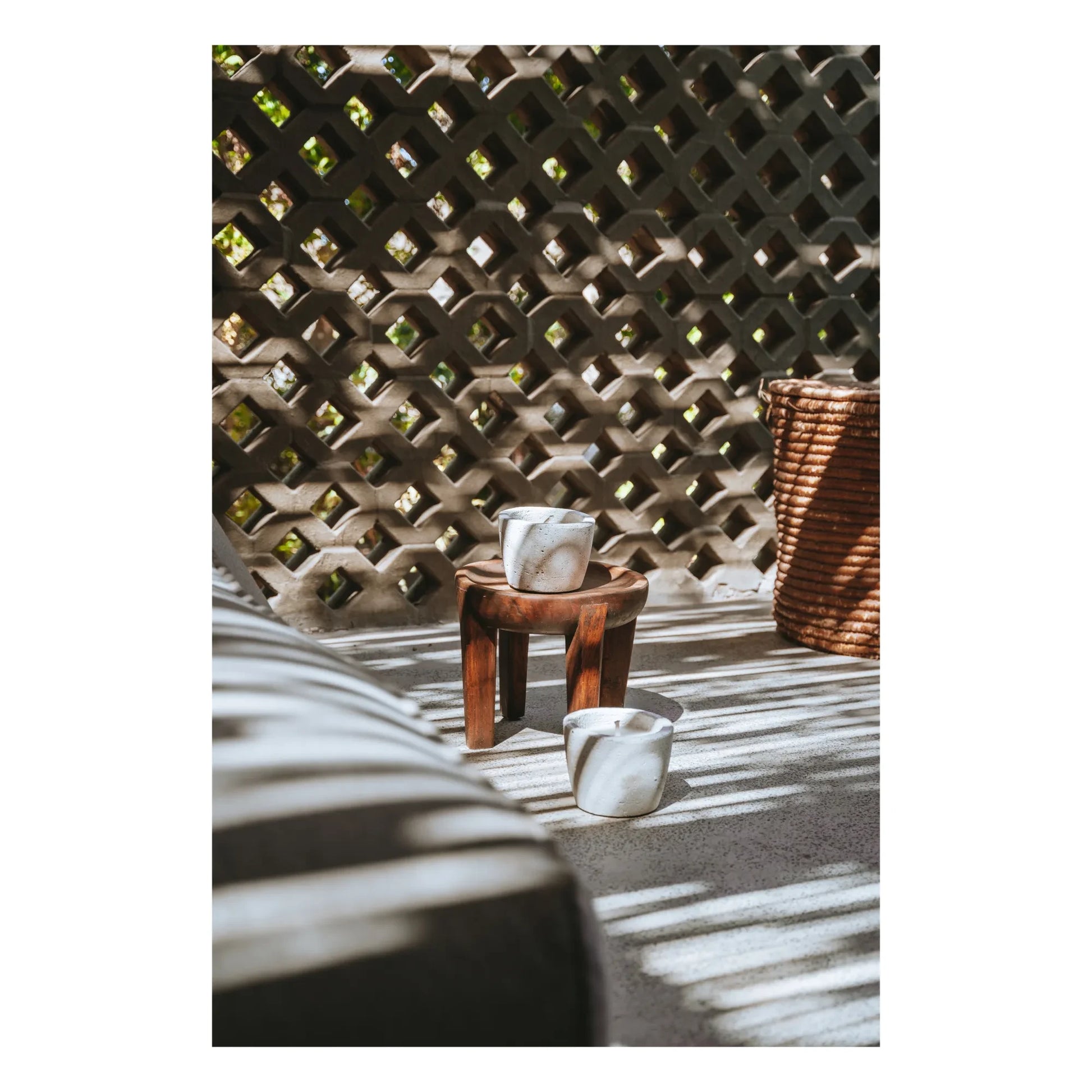 Mon Dada - Neutral scented outdoor candle - L | Blanc/Écru