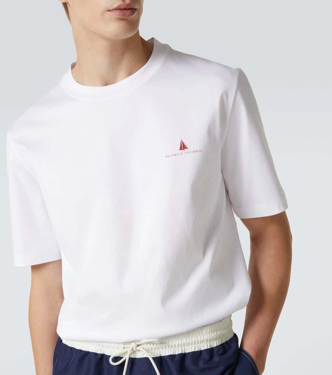 Brunello Cucinelli - Logo cotton jersey T-shirt