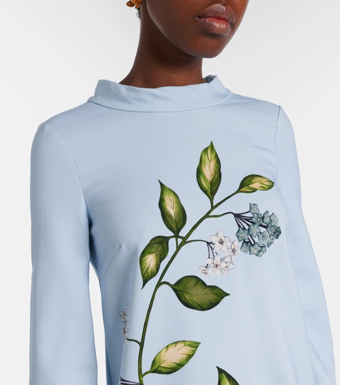 Oscar de la Renta - Porcelain Flower wool-blend kaftan