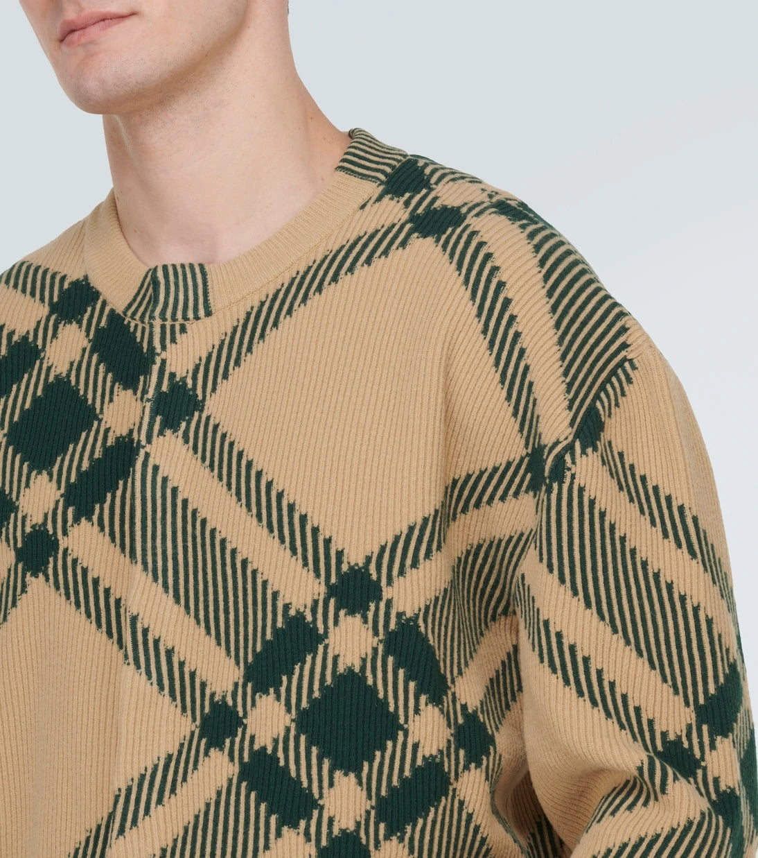 Burberry - Burberry Check wool-blend cardigan