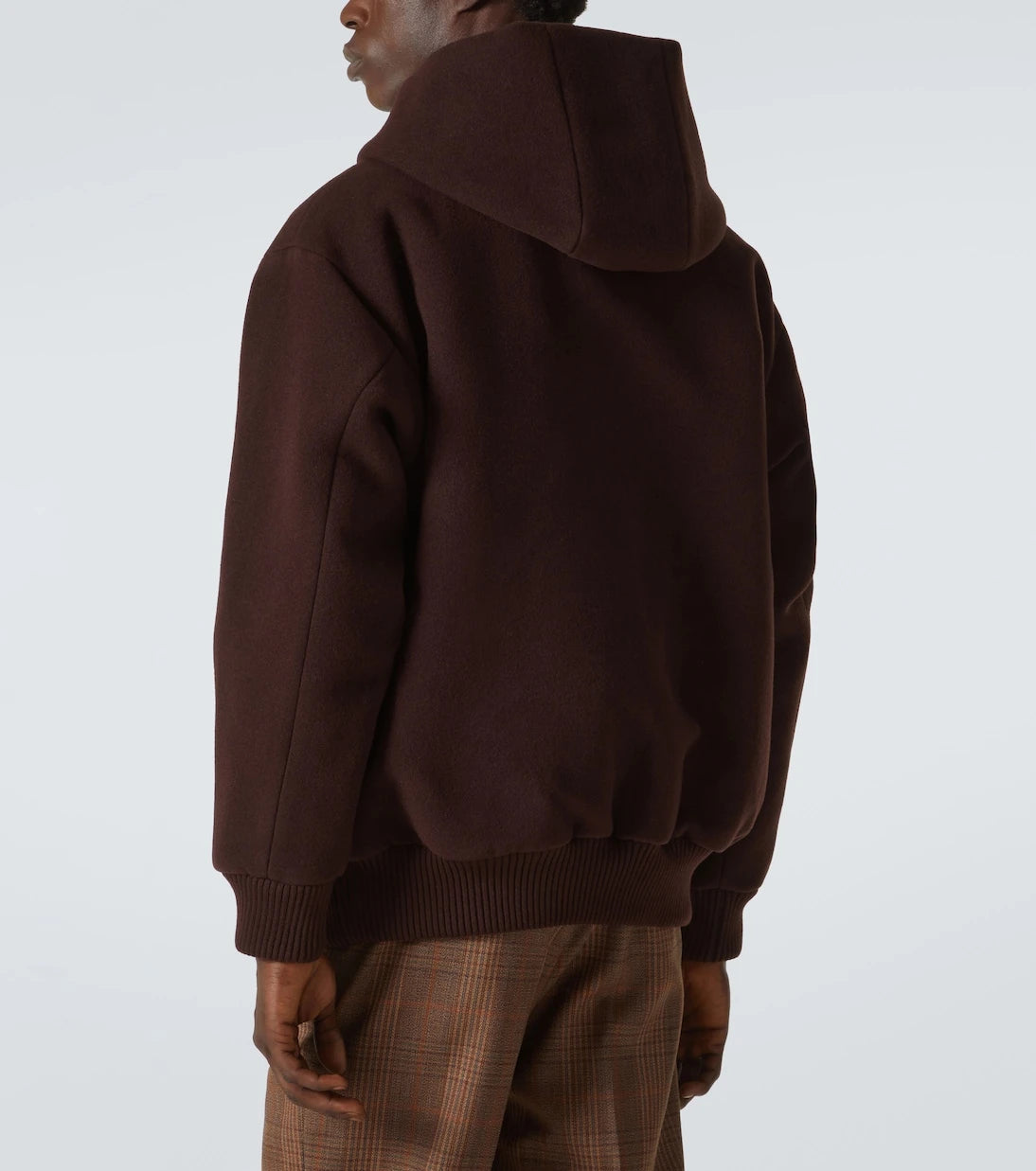 Auralee - Oversized wool pile hoodie