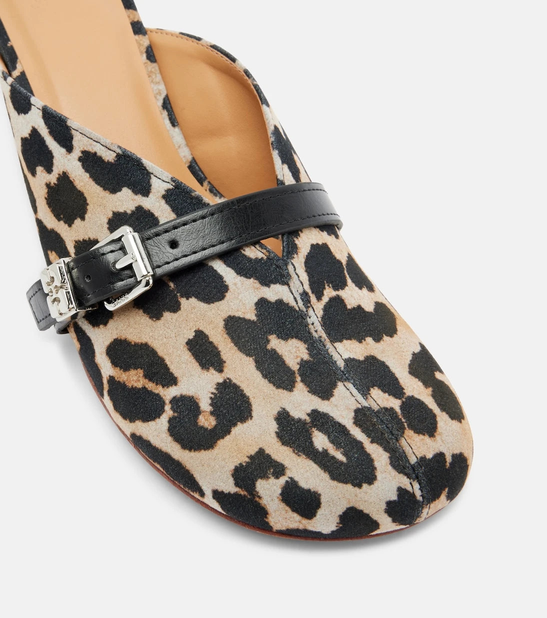Ganni - Sue printed denim mules