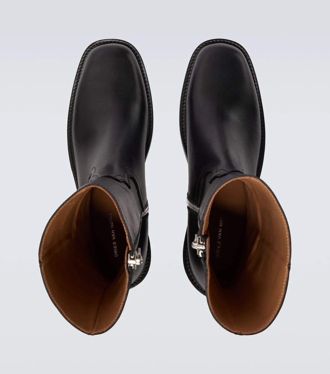 Dries Van Noten - Leather ankle boots