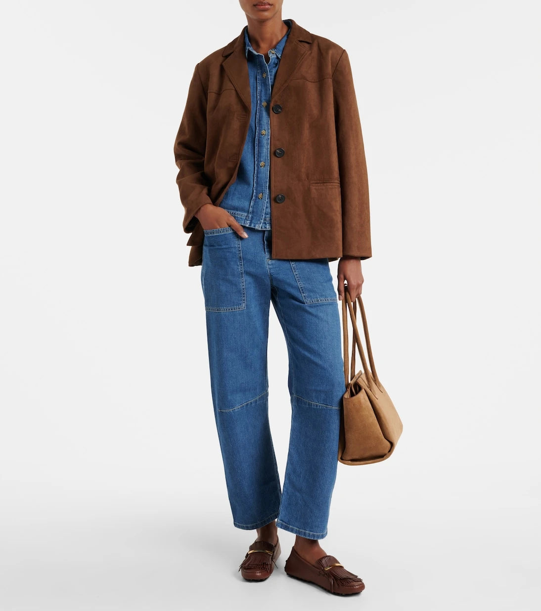 Velvet - Farah high-rise tapered jeans