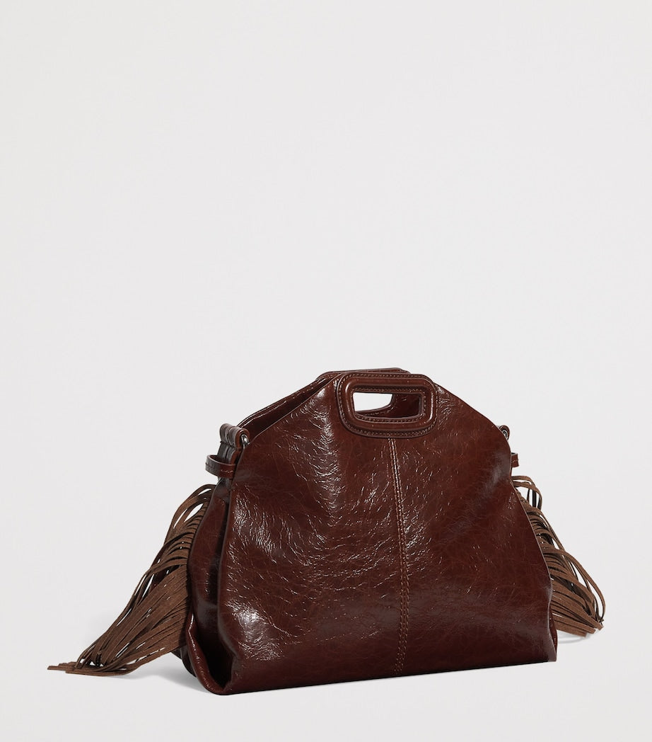 Cracked Leather Miss M Shoulder Bag