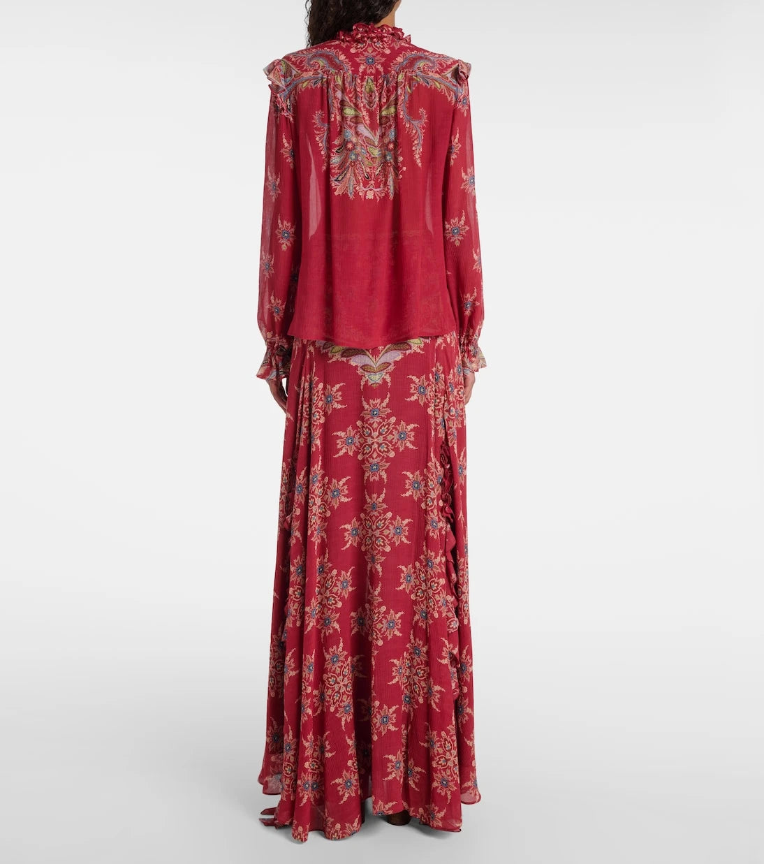 Etro - Printed crepon blouse