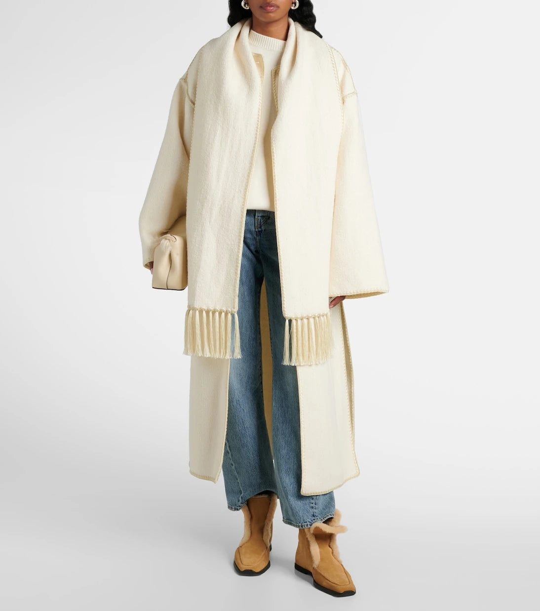 Toteme - Shearling-lined suede ankle boots