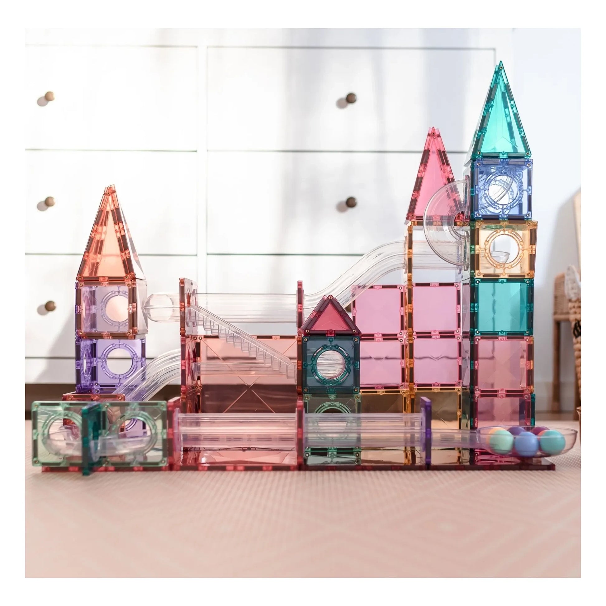 Connetix - Ball Run pack - 106 pieces | Pastel