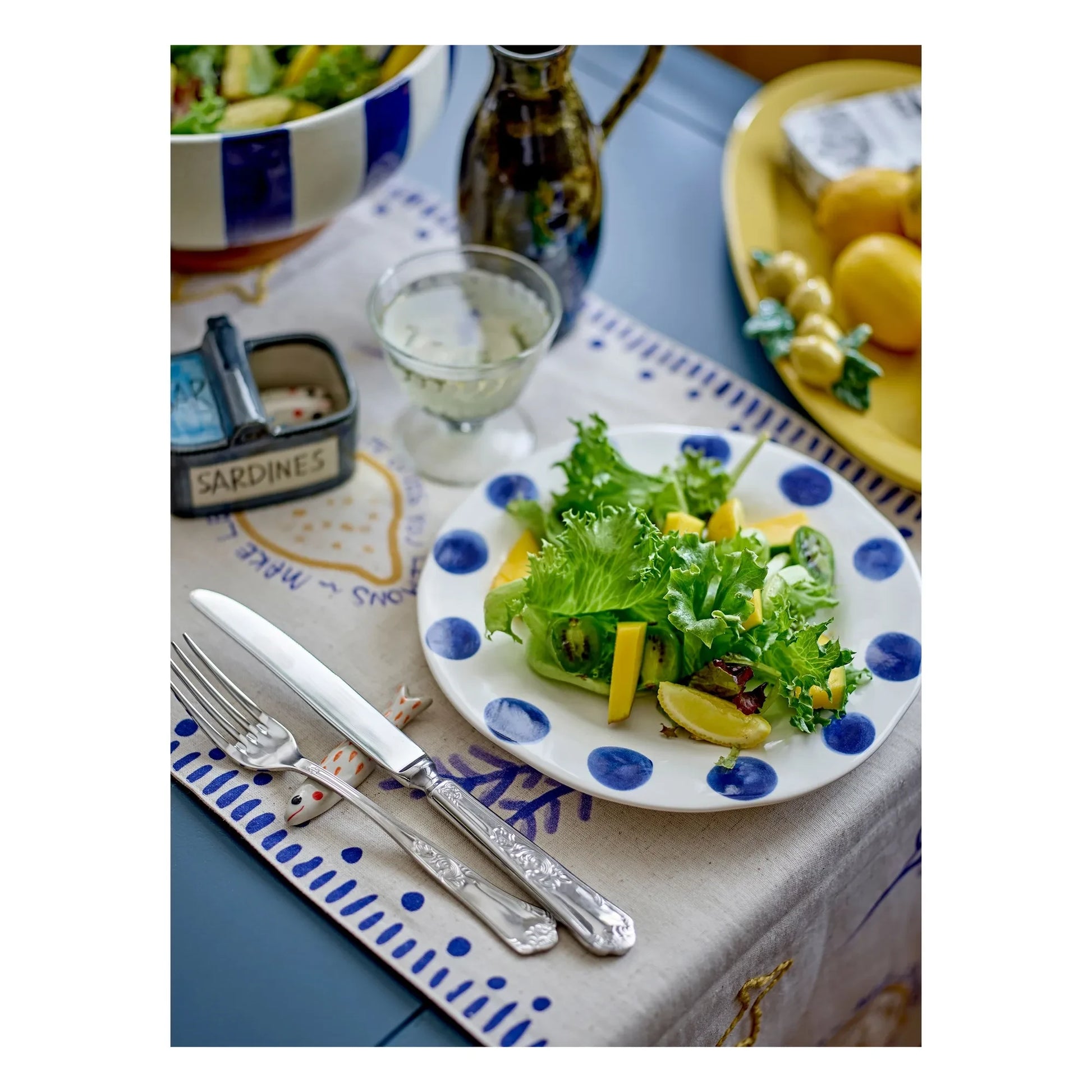 Bloomingville - Linora plates - Set of 3 | Blue