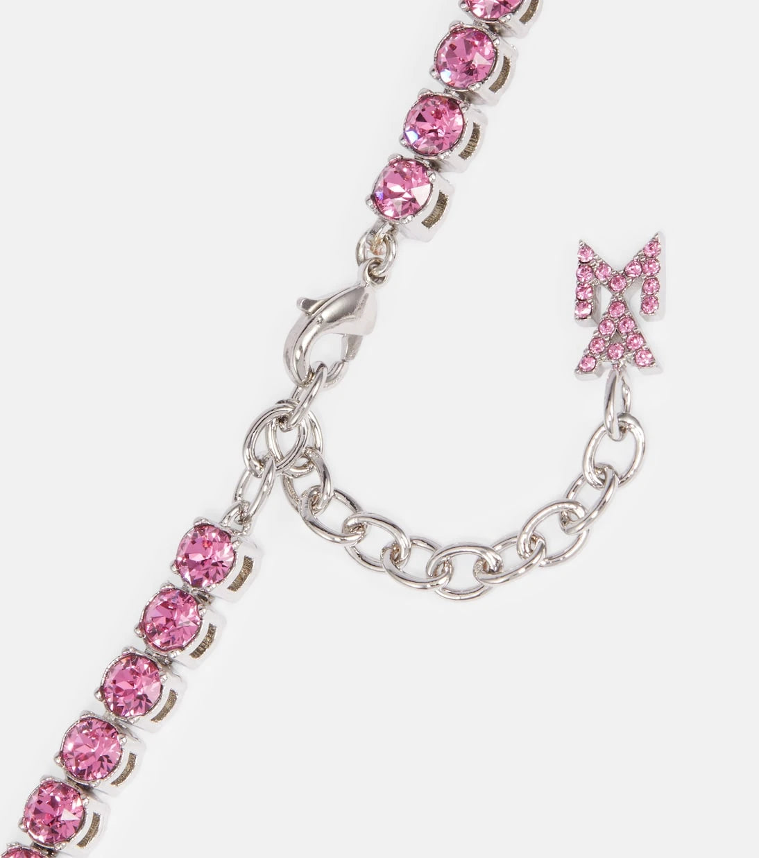 Amina Muaddi - Tennis crystal-embellished necklace