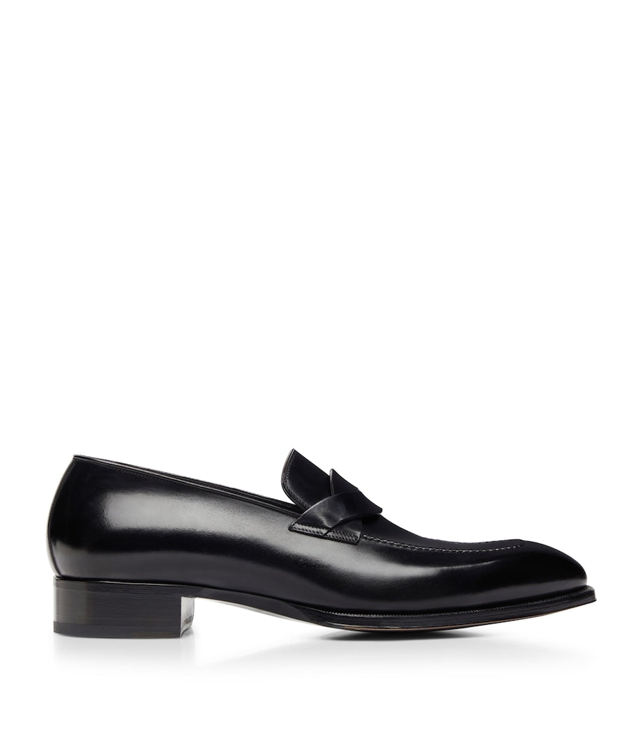 Burnished Leather Elkan Loafers