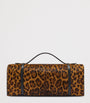 Malone Souliers Brown Leopard Calf Hair May Clutch Bag