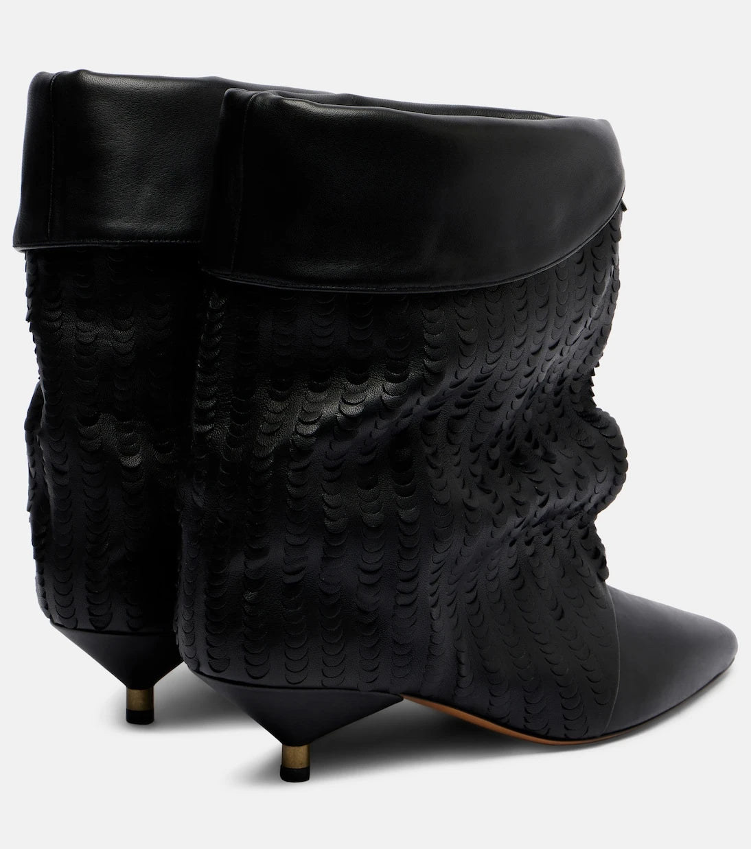 Isabel Marant - Edrika 45 laser-cut leather ankle boots