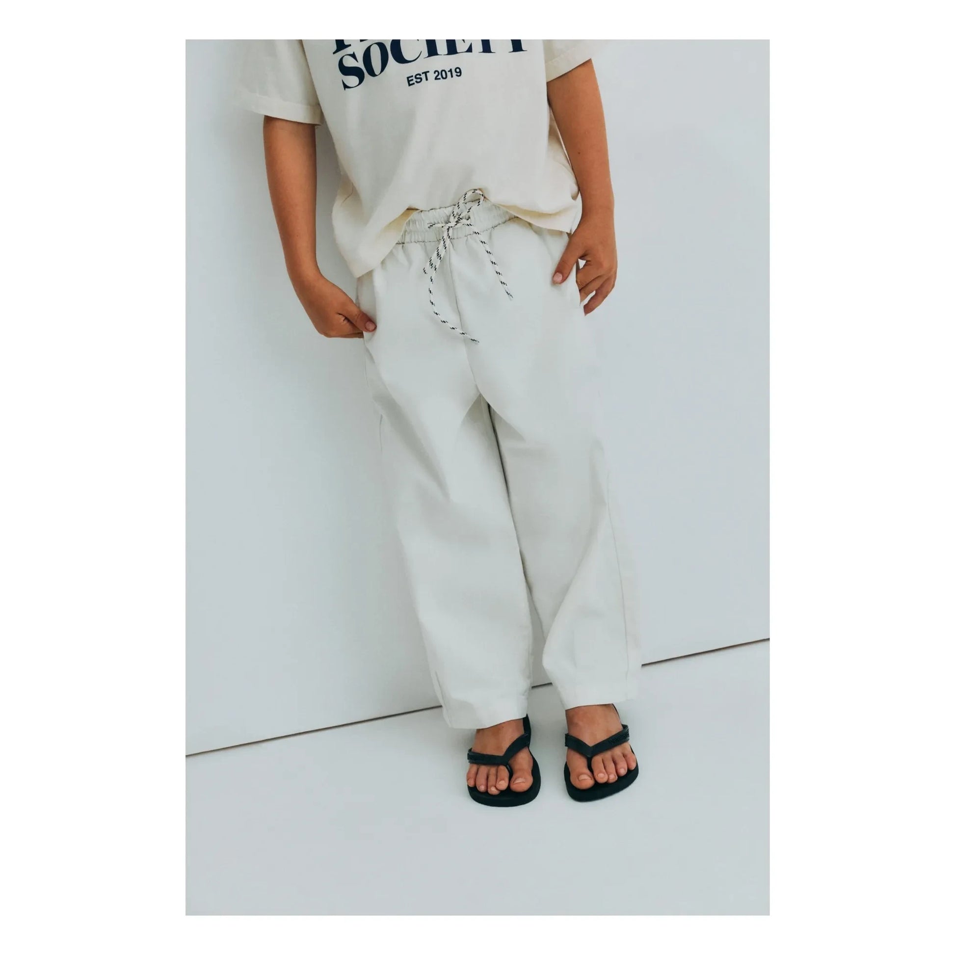 the new society - Gorse drawstring pants | Ecru