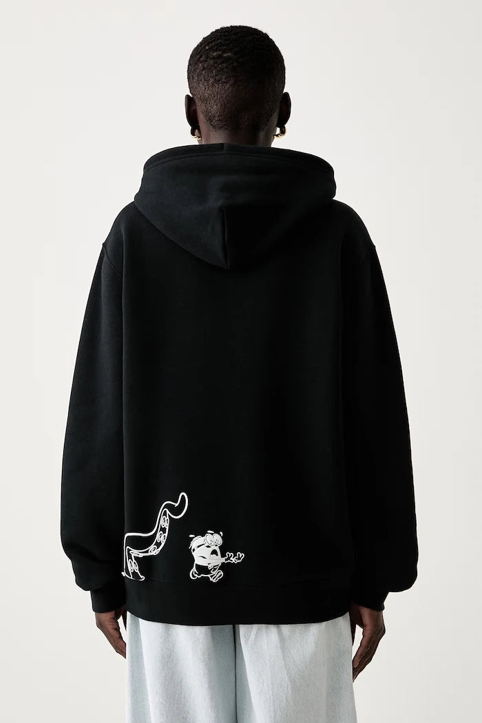 Converse x Minions & Monsters pamuklu kapüşonlu sweatshirt