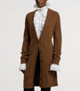 Brown Cashmere-Alpaca Long Cardigan