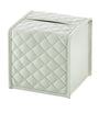 Leather Square Elba Diamonds Tissue Box