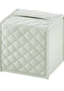 Leather Square Elba Diamonds Tissue Box