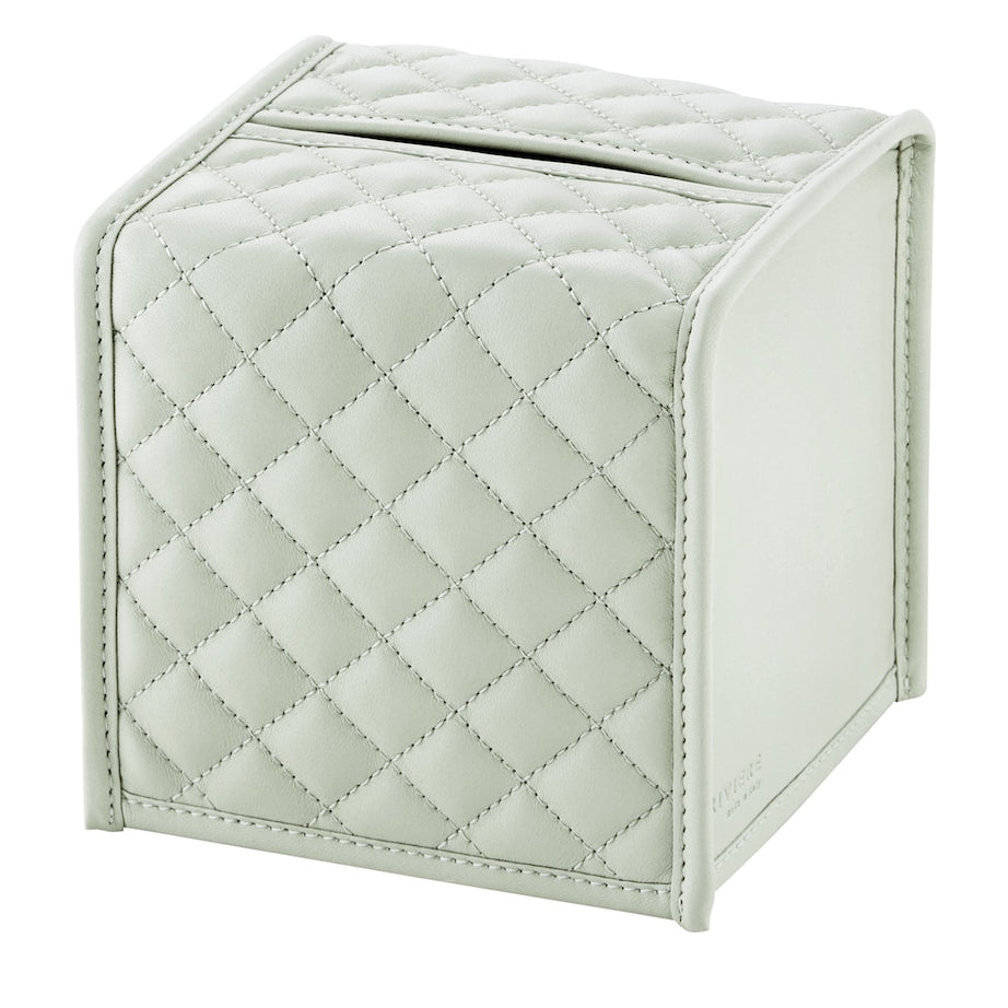 Leather Square Elba Diamonds Tissue Box