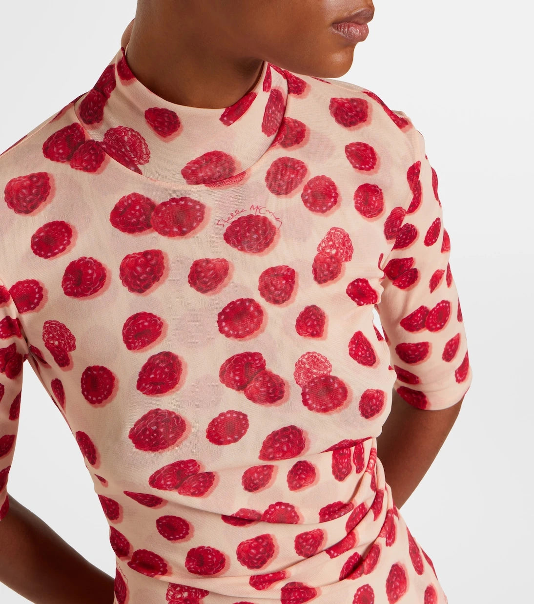 Stella McCartney - Printed mesh T-shirt