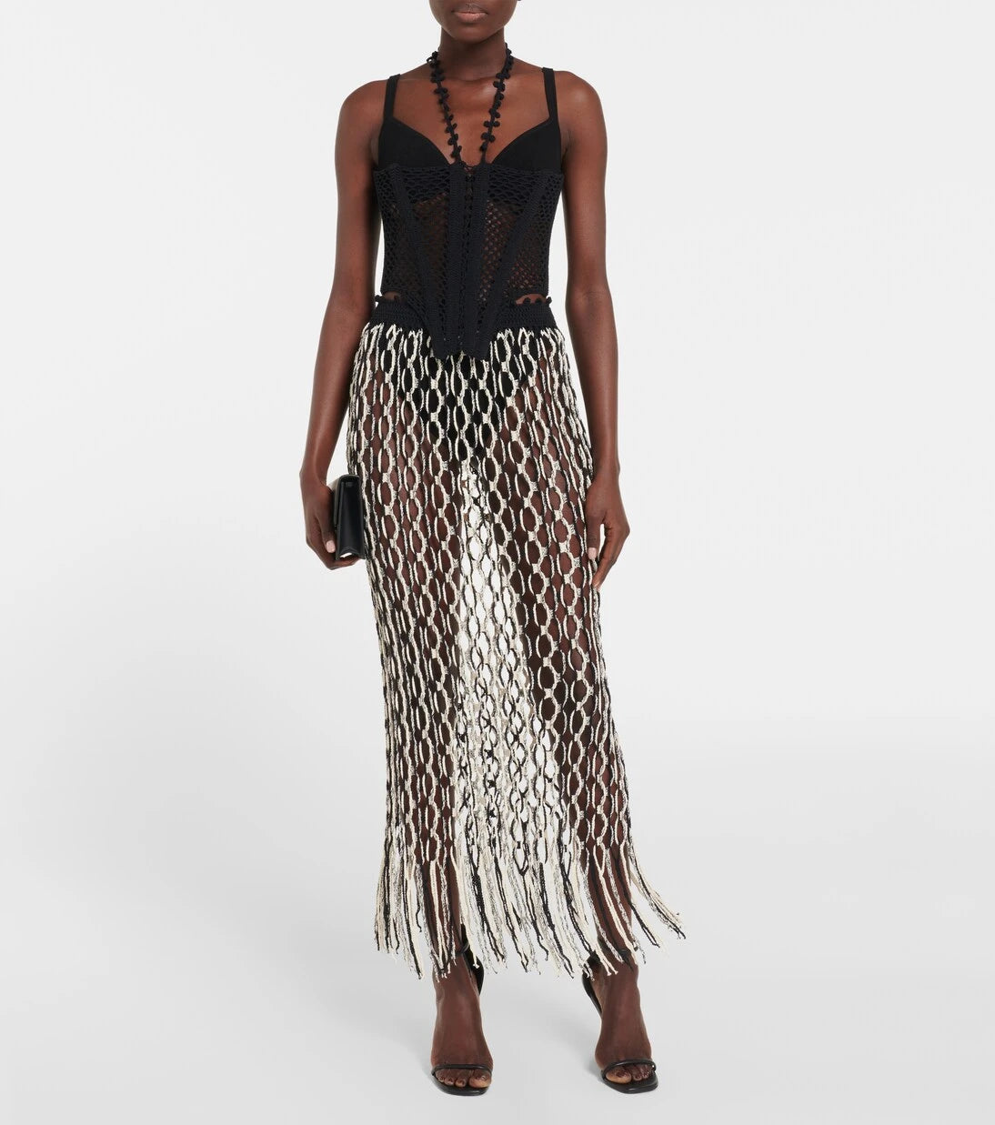 Dion Lee - تنورة طويلة شبكية
