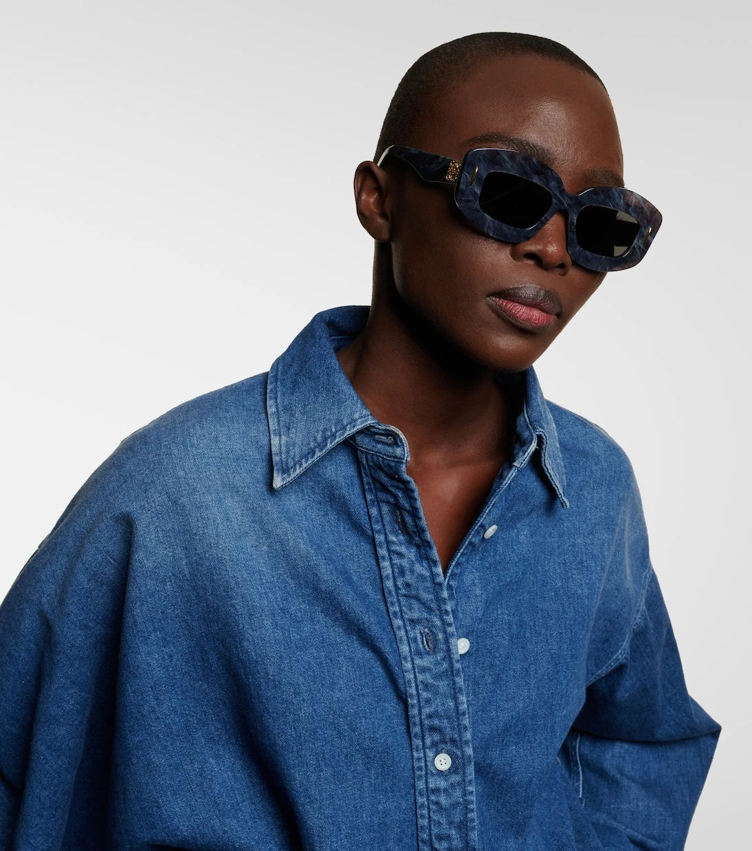 Loewe - نظارات Anagram الشمسية كبيرة الحجم