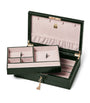 Leather Croc-Embossed Savoy Jewellery Box