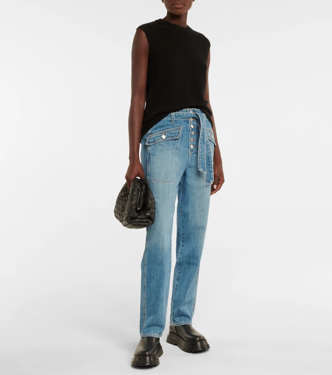 Veronica Beard - Rinley high-rise cropped jeans