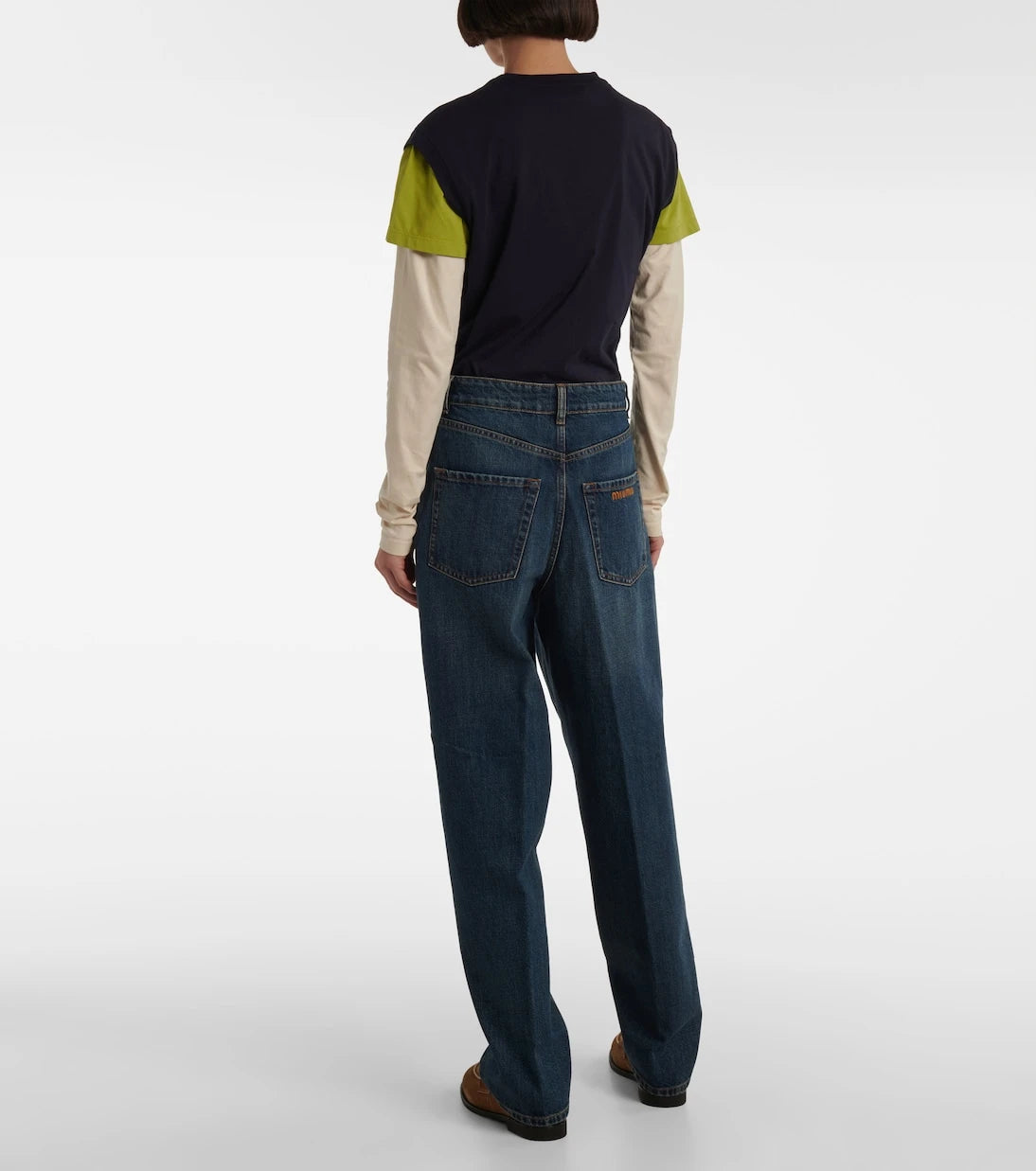 Miu Miu - High-rise boyfriend jeans