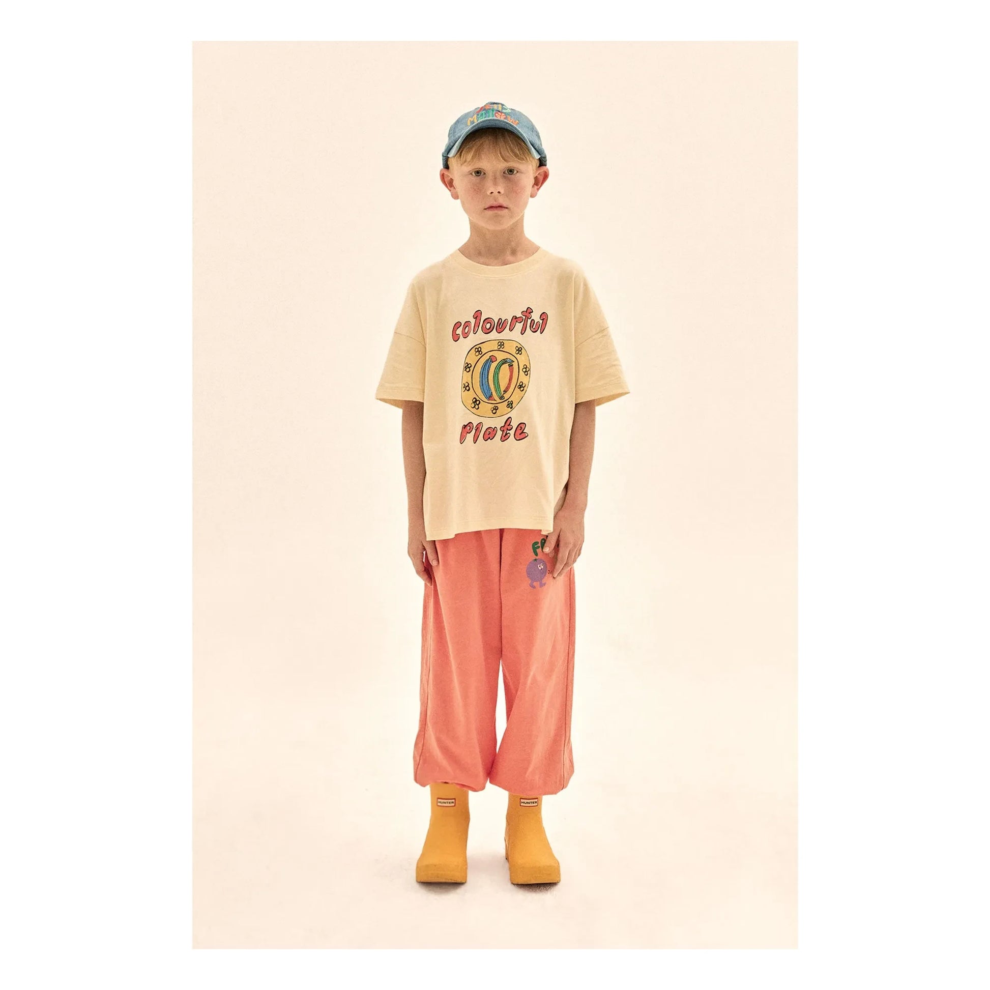 Jelly Mallow - Colourful Plate T-shirt | Ivory