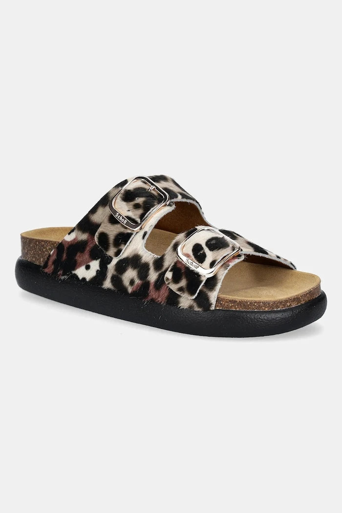 Scholl чехли дамски от кожа NOELLE