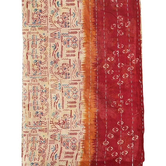 Покривало за легло Madam Stoltz Recycled Kantha
