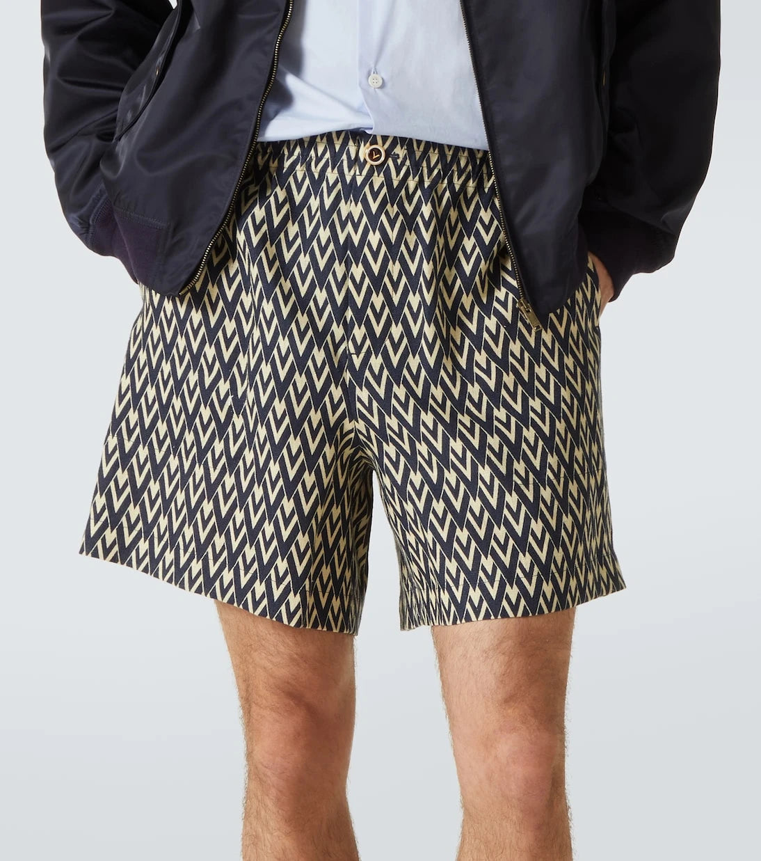 Valentino - Toute La V linen Bermuda shorts