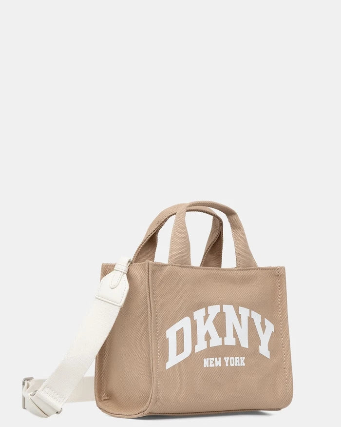 DKNY чанта crossbody дамска от памук
