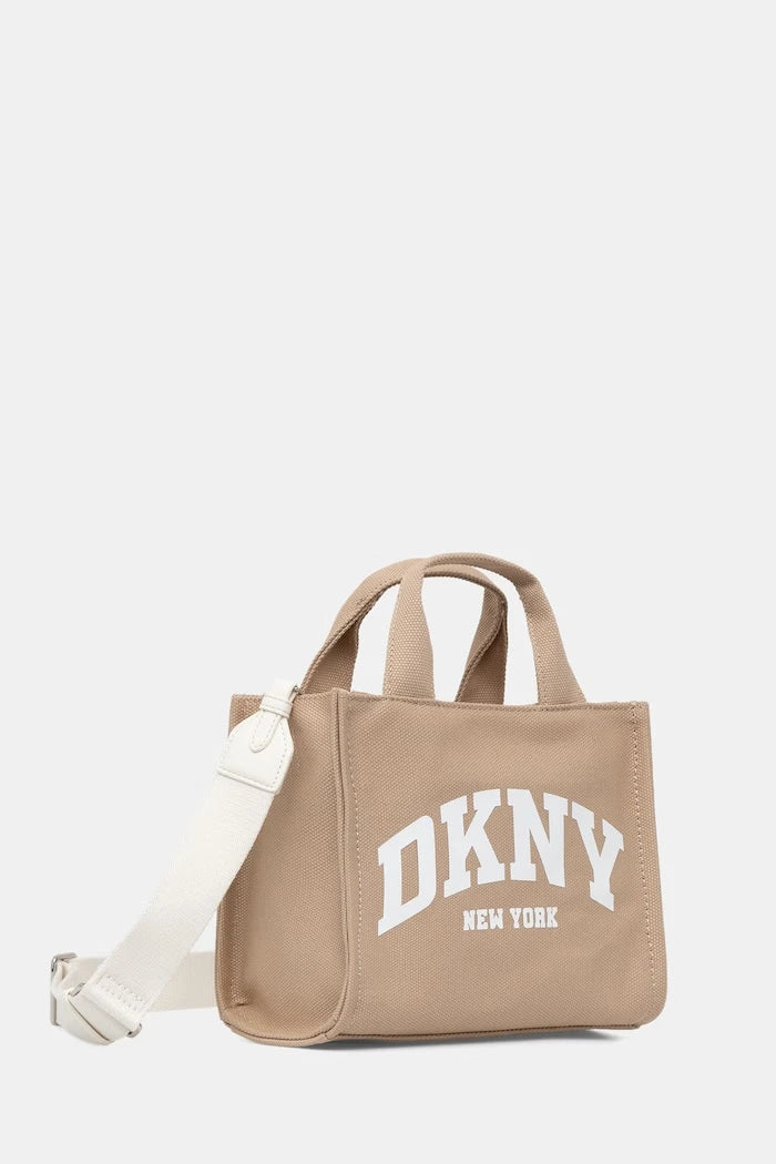 DKNY чанта crossbody дамска от памук