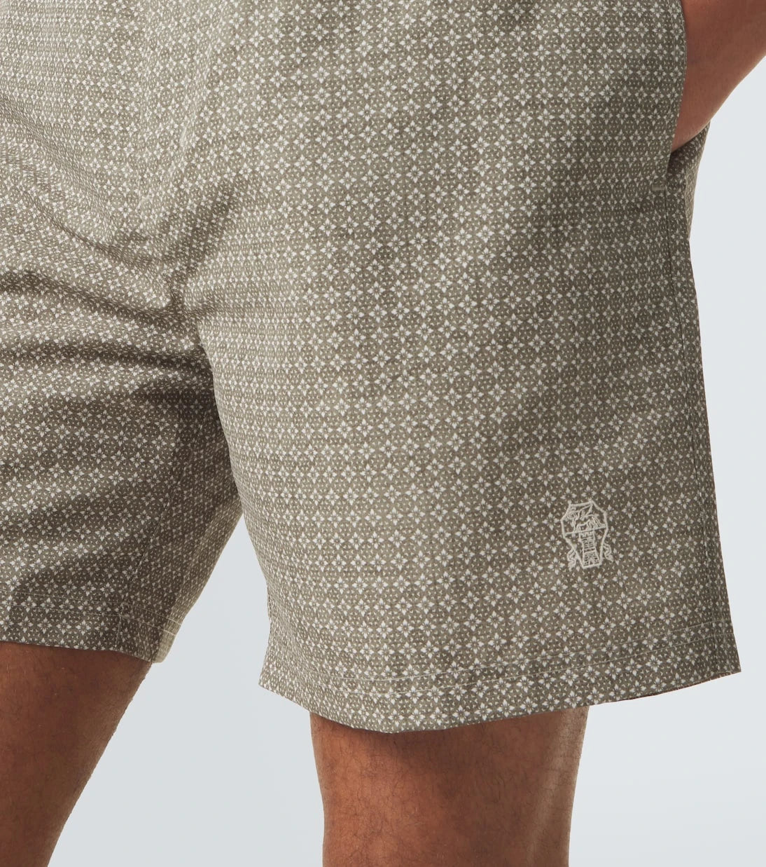 Brunello Cucinelli - Logo swim trunks
