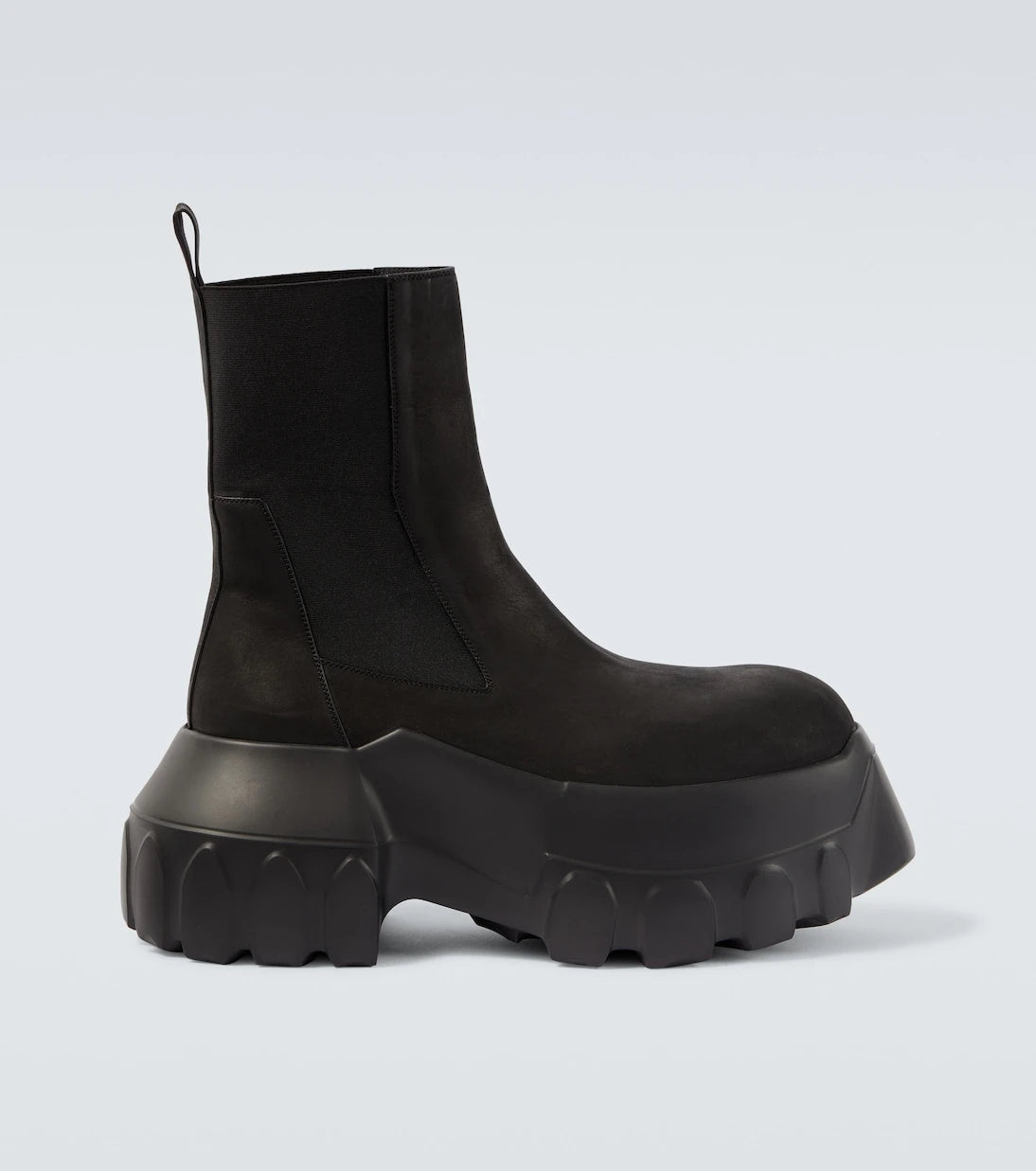 Rick Owens - Beatle Mega Tractors leather Chelsea boots