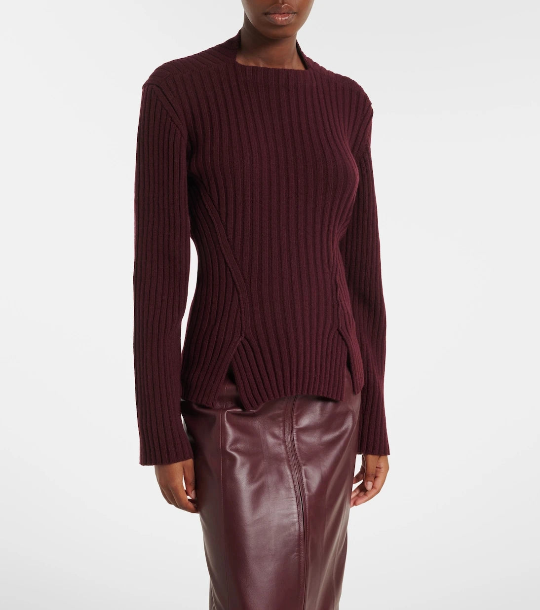 Victoria Beckham - Ribbed-knit wool and cashmere sweater