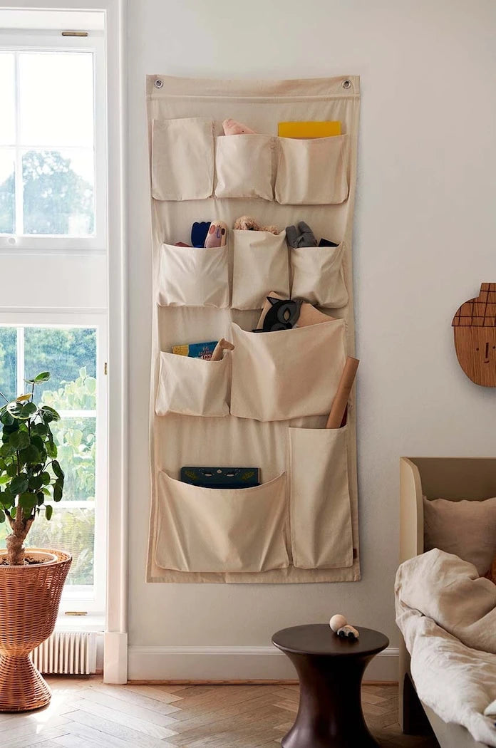 Стенен органайзер ferm LIVING Canvas XL Wall Pockets