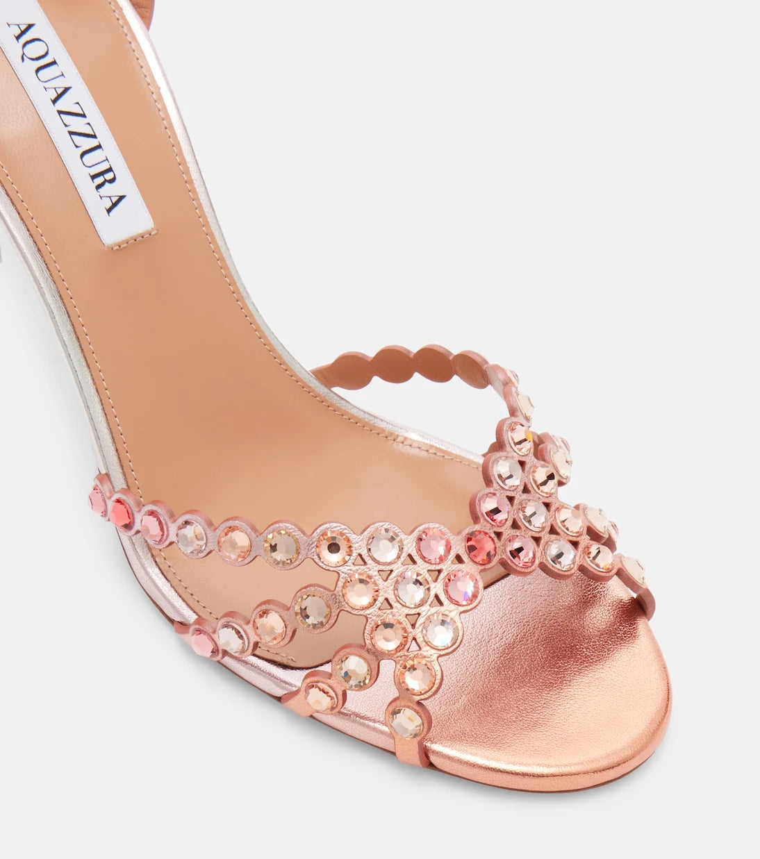 Aquazzura - Tequila embellished leather sandals