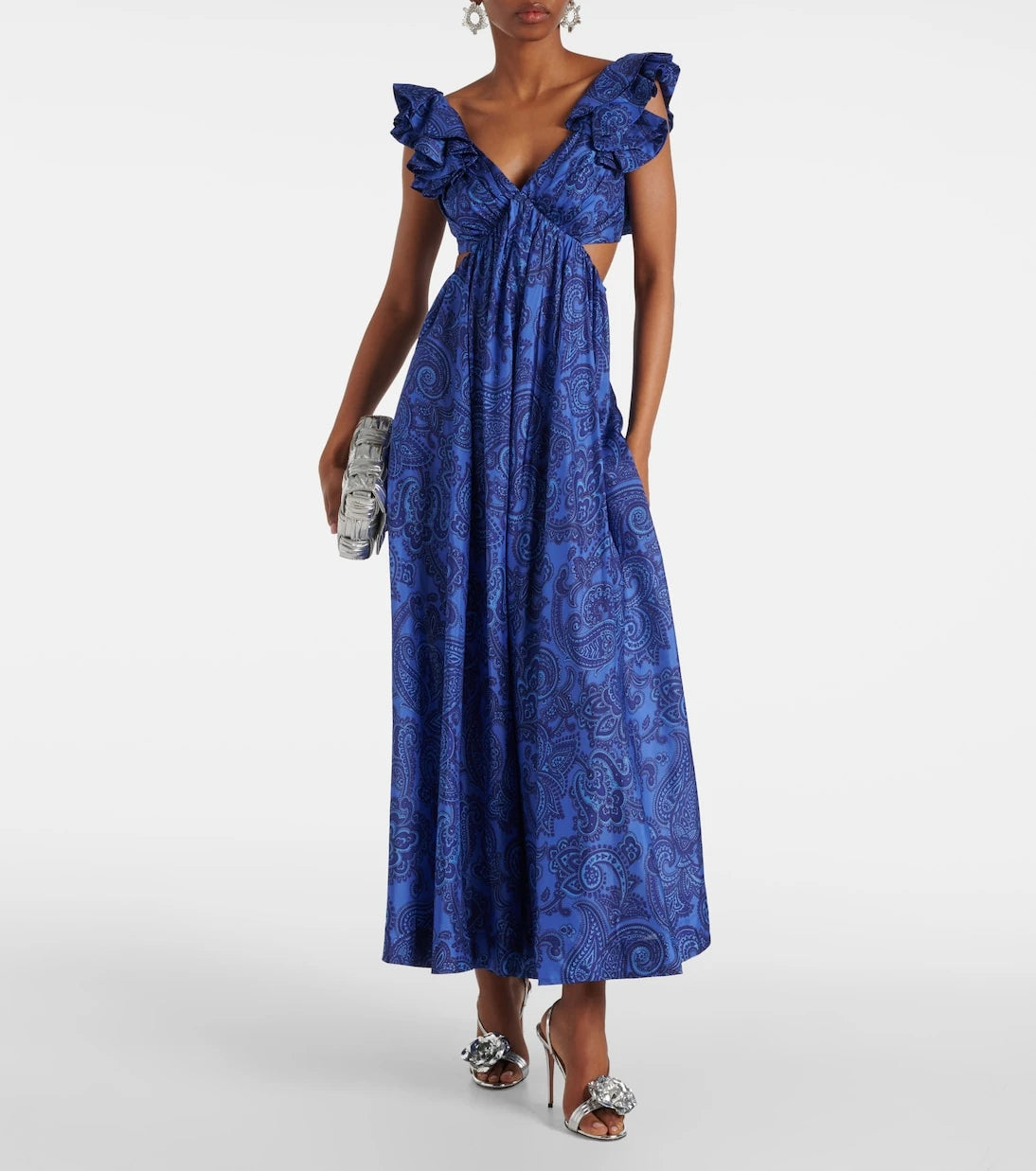 Zimmermann - Ruffled paisley silk midi dress
