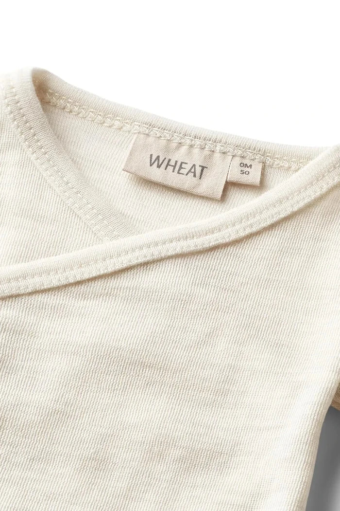 Yün Merinos Bebek Body Wheat