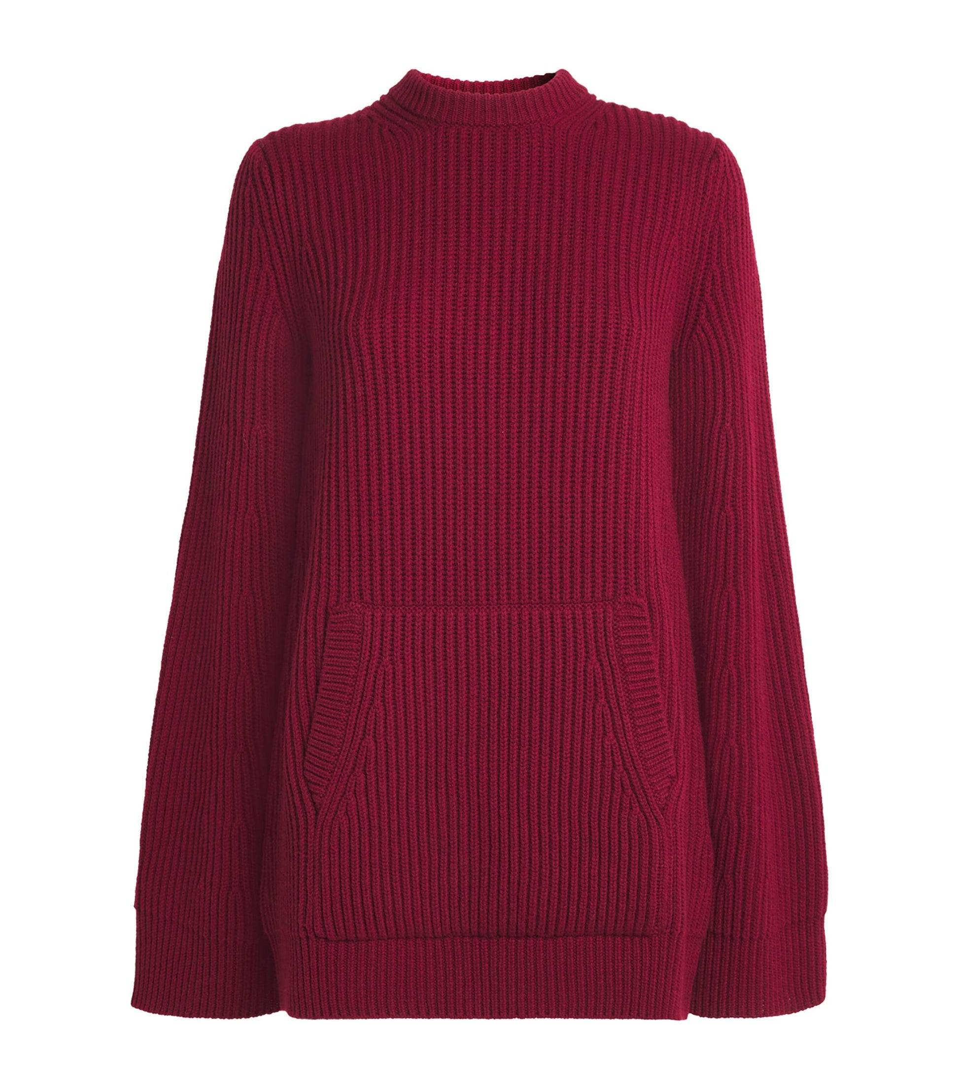 Red Wool-Cashmere Mini Dress