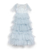 MAISON AVA Blue Ruffled Embellished Dress (2-14 Years)