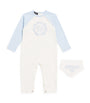 Versace Kids Cotton Logo All-In-One and Bandana Gift Set (1-18 Months)