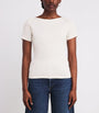 White Cotton Short-Sleeve T-Shirt